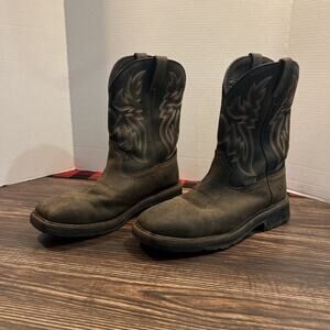 Wolverine Rancher W10765 Men's Brown Steel Toe Wellington Western Boots 11EW